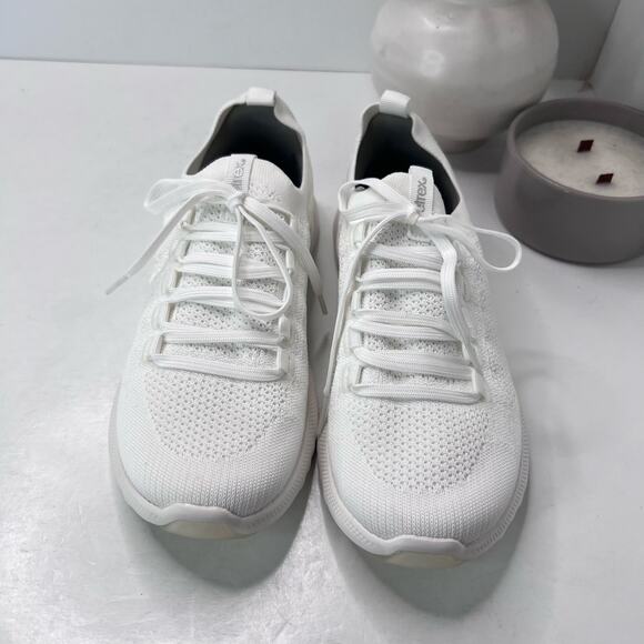 Aetrex Carly Knit Arch Support Sneaker White AS110W Women 8.5 Lightweight - Picture 5 of 9